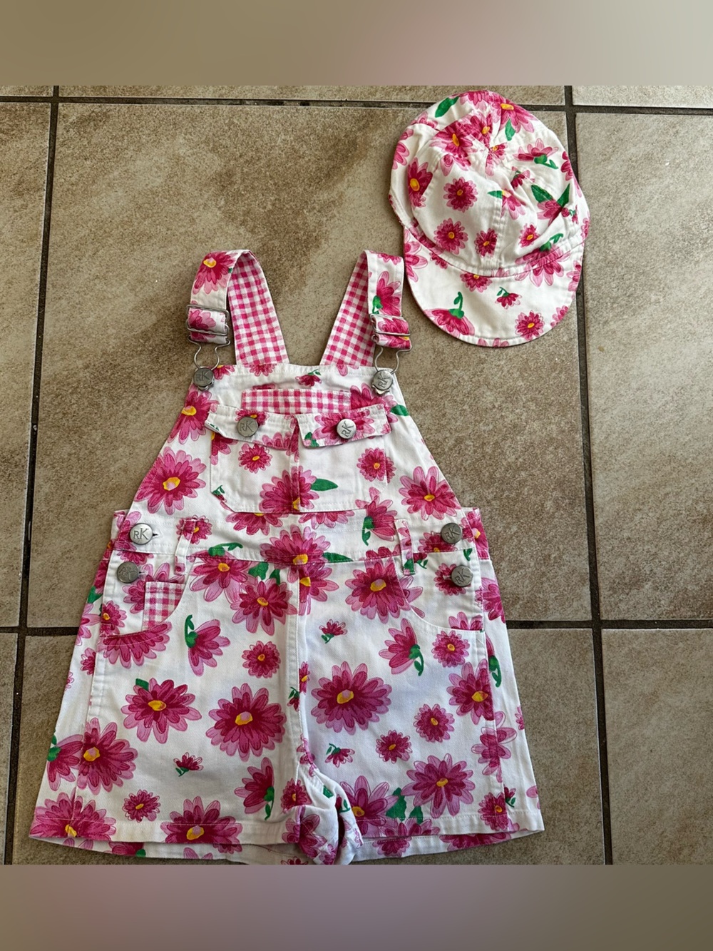 Vintage Rachel’s kids overall shorts